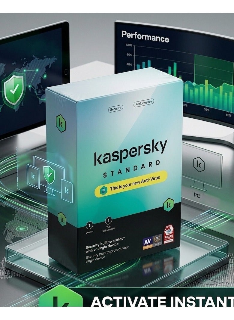 Kaspersky Standard  | 1-Device, 1-Year Subscription | Advanced Antivirus & Device Performance - Image 1