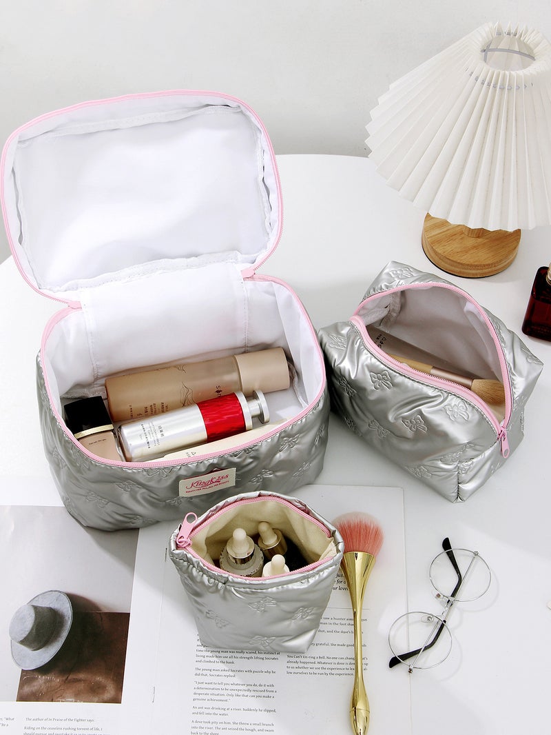 Large Capacity Cosmetic Bag Portable Lunch Bag Office Handbag Shopping Storage Bag Student Sundries Fit Bag - Image 4
