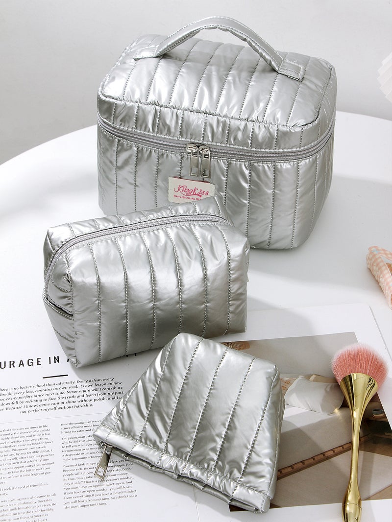 Large Capacity Cosmetic Bag Portable Lunch Bag Office Handbag Shopping Storage Bag Student Sundries Fit Bag - Image 1