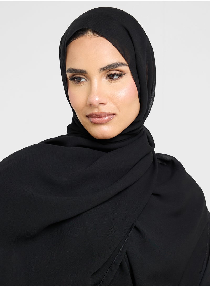 Khizana Ombre Pleated Abaya  - Image 4