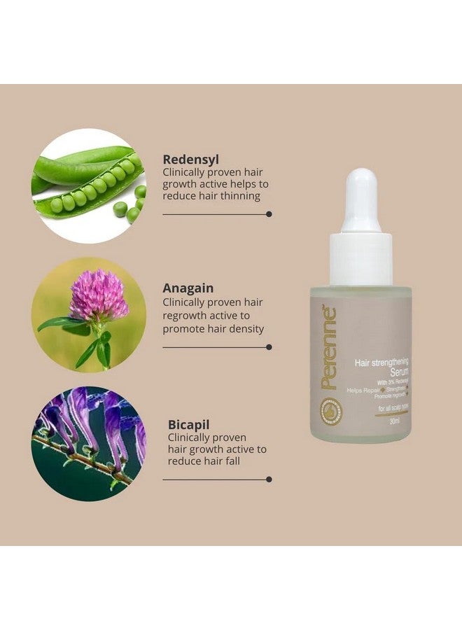 PERENNE Hair Strengthening Serum With Redensyl Bicapil & Anagain For Hair Fall Control For Men & Women 30Mlpromotes Hair Regrowth - Image 3