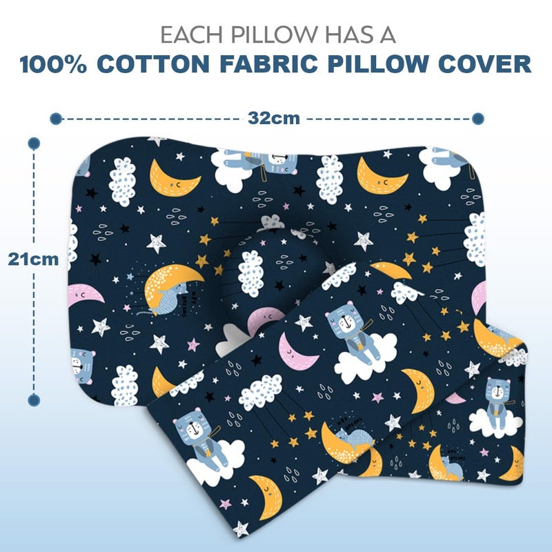a baby cherry a baby cherry Organic Cotton Baby Pillow for Newborns (0M to 3 Years) - Unisex | Washable | Pillow Cover Included  - Image 2