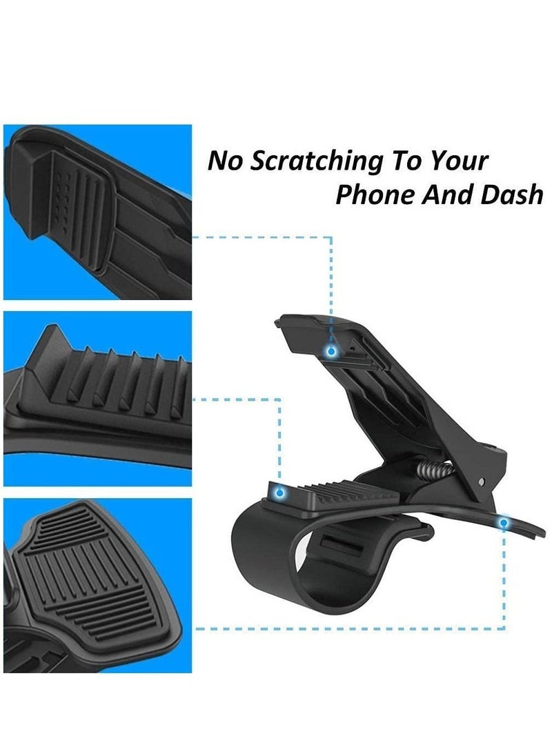 Car Phone Holder Dashboard Cellphone Mount Mobile Clip Stand HUD Non-Slip Cell Phone Holder Design for Smart phone(3.0-6.5inch) - Image 4