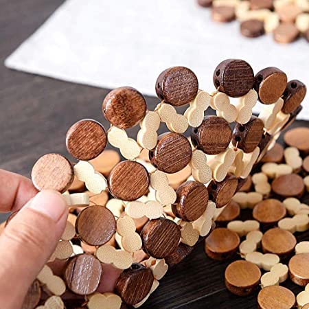 RIGJAK Flower Design Wooden Coaster Place Mat Round Shape Hot Pot Holder Bamboo Heat Insulation Pad for Kitchen Countertop Dinning Table Accessories Serveware Rest Office Home Pack of 4 - Image 4