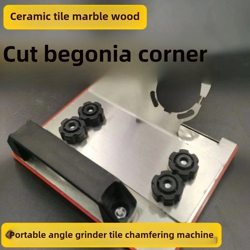 Stainless steel 45 degree chamferer 100 type angle grinder special ceramic tile chamfering accessories thickened durable tile tools(Angle grinder stainless steel 45 degree chamferer) - Image 4