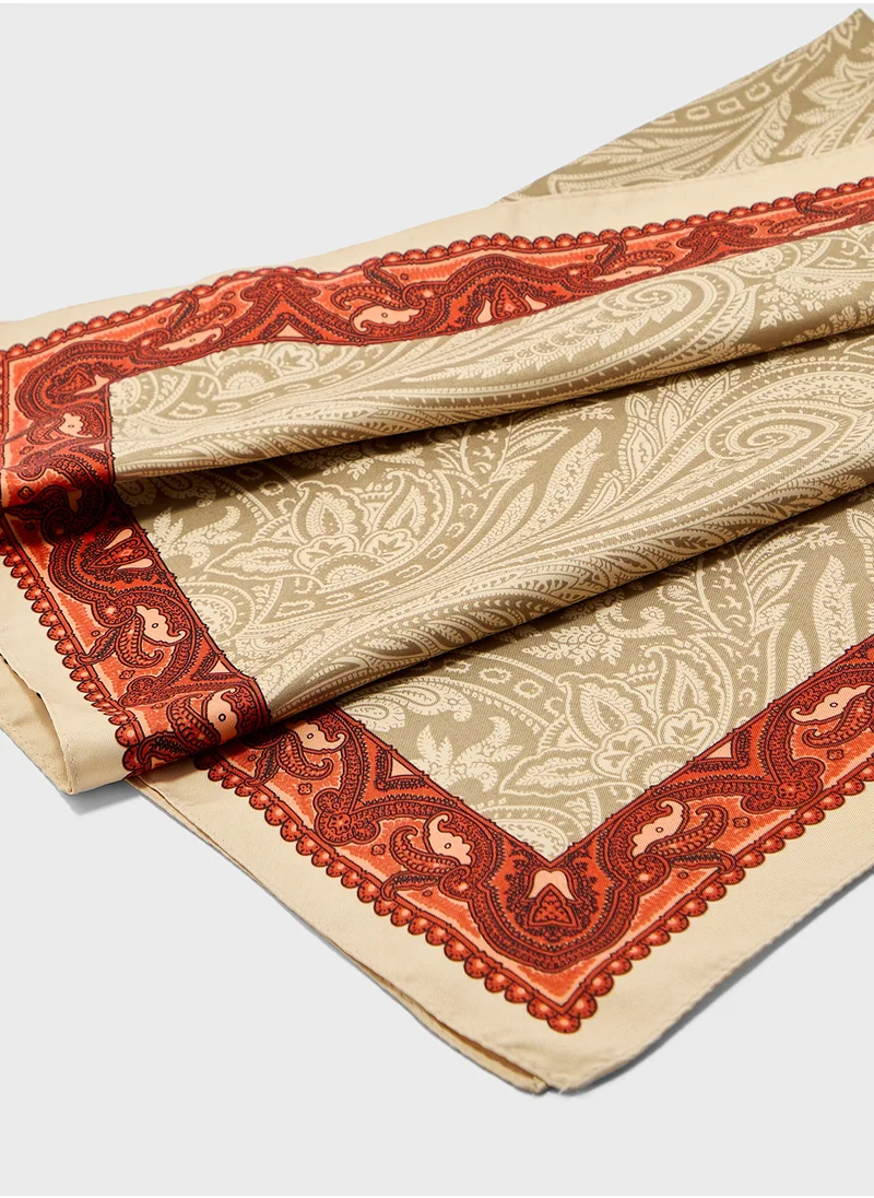 ELLA Paisley Print Silky Scarf