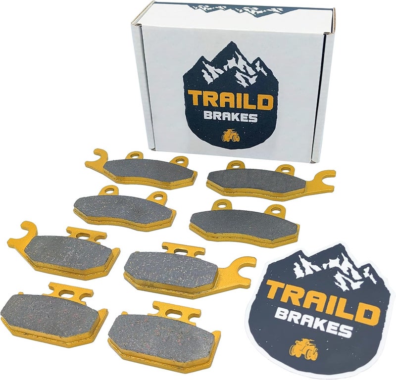 Traild Can Am Maverick Ceramic Brake Pad Set for 2013-2018 Front & Rear - Image 1