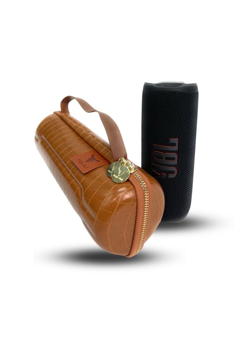 Angry Bull FLIP 6 SPEAKER CASE AND HAND CARRY HAND BAG (DARK BROWN)  - Image 1