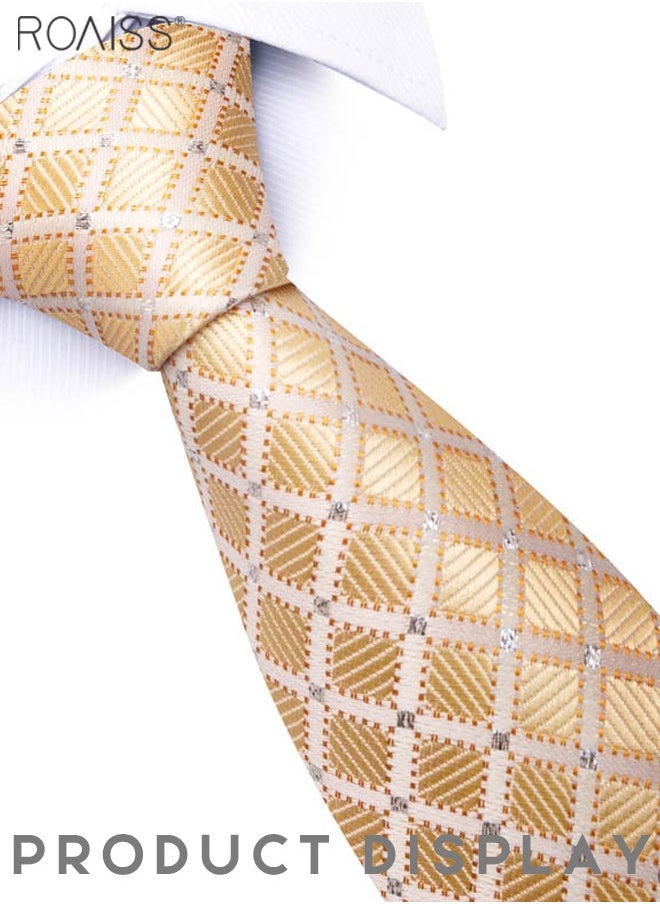 roaiss 4-Piece Men's Business Suit Tie Set Polyester Material Printing Design Exquisite Craftsmanship Banquet Wedding Groom's Tie Suit Fashion Daily Tie  - Image 2