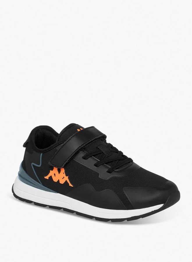 Kappa Girls' Panelled Sports Shoes with Hook and Loop Closure