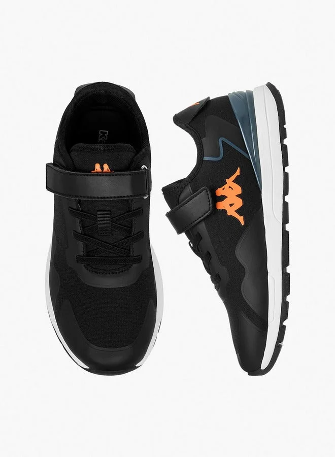 Kappa Girls' Panelled Sports Shoes with Hook and Loop Closure