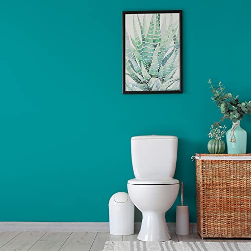 CHIHUT Turquoise Blue Contact Paper Peel and Stick Wallpaper 17.7"x100" Solid Blue Wallpaper Self Adhesive Vinyl Roll Thick Removable Wall Paper for Renters Walls Cabinets Drawers Countertops - Image 2
