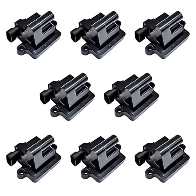 MAS Set of 8 Ignition Coils Pack Compatible with Cadillac Escalade Chevrolet Tahoe Avalanche Silverado Suburban GMC Savanna Sierra Yukon 5.3L 6.0L 4.8L Replacement for 5C1083 C1208 UF271 D581 52-1618 - Image 1