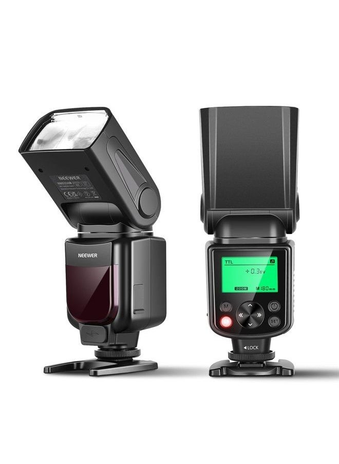 Neewer NEEWER Upgraded NW635II-S TTL Camera Flash Speedlite with LCD Screen, Compatible with Sony A9 II A9 A7R IV A7 IV A7R III A7S III A7 III A7S II A7R II A7S A7 A7C A1 A6600 A6500 A6100 A6000 A99 A350  - Image 1