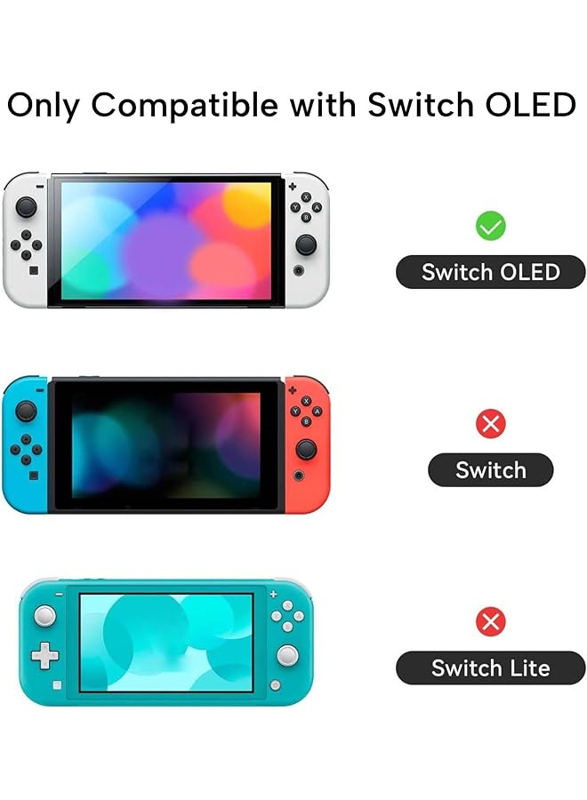 GEEKSHARE Protective Case Slim Cover Case Compatible With Switch Oled And Joystick Shock Absorption And Anti Scratch Skin Case For Oled Switch Bunny Garden - Image 2