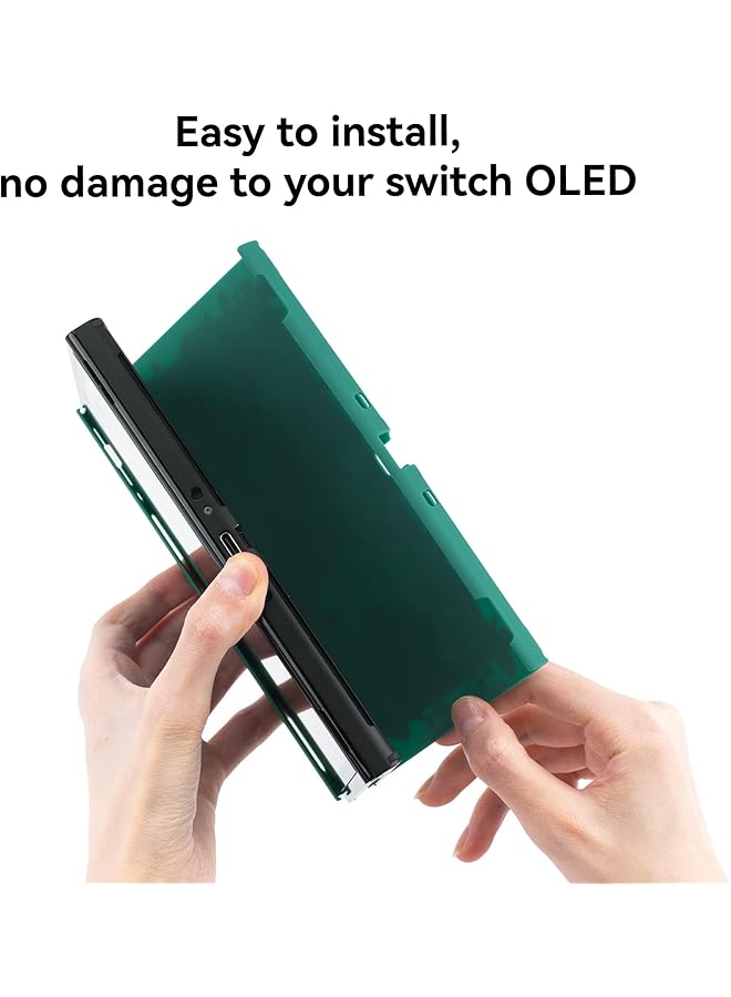 GEEKSHARE Protective Case Slim Cover Case Compatible With Switch Oled And Joystick Shock Absorption And Anti Scratch Skin Case For Oled Switch Bunny Garden - Image 5