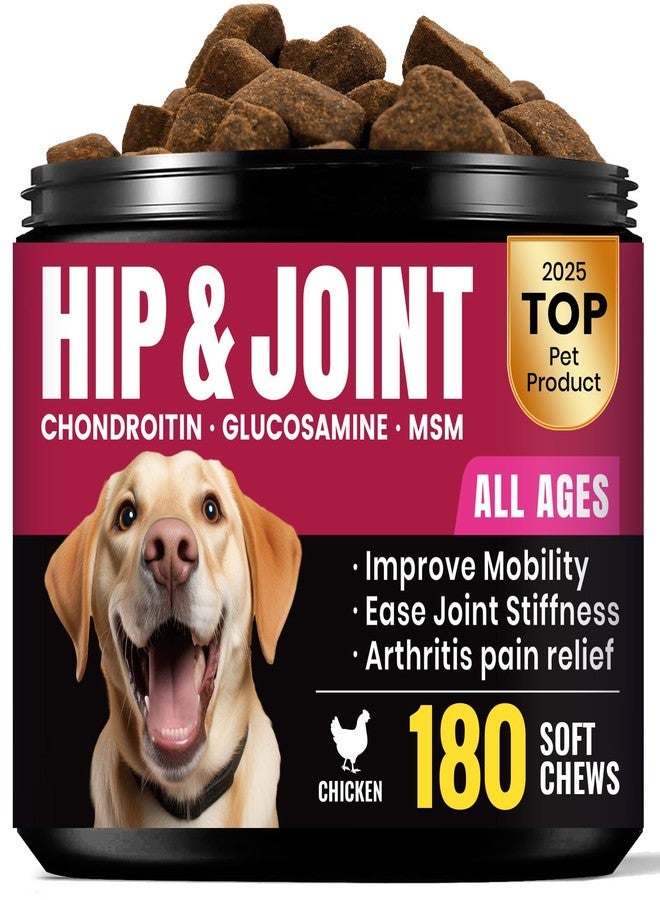 BuddyCheer Glucosamine for Dogs Hip and Joint Supplement Chews, Chondroitin Joint Supplement for Dogs, Wuffe Joint Chews for Dog, Dog Supplement for Joint Pain Relief - 60-Day Satisfaction Guarantee -180 Ct - Image 1