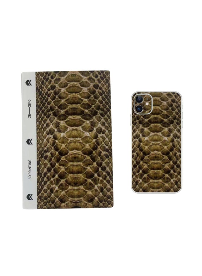 Generic - Lizard Skin Pattern Sticker Snakeskin Crocodile Pattern Embossed Color Back Film Cutting Machine Special Mobile Phone Protective Film-Color:Randomly Mix And Match 10 Pieces-Size:180*120mm - Image 1
