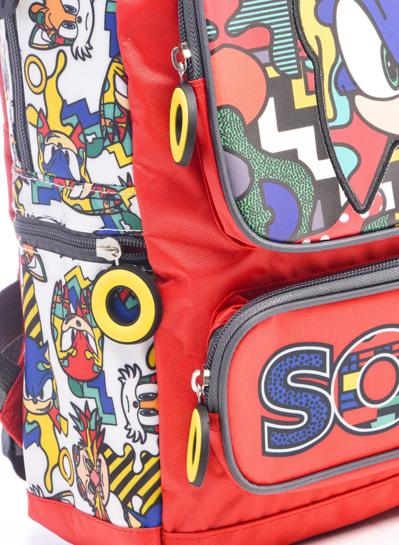 SONIC School Bag - Backpack with Lunch Bag and Pencil Case