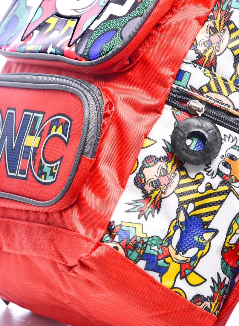 SONIC School Bag - Backpack with Lunch Bag and Pencil Case