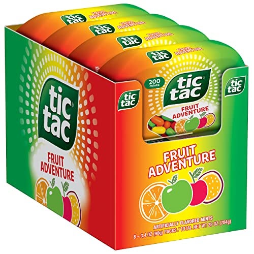 Tic Tac Fruit Adventure Mints OnTheGo Refreshment 34 Oz 8 Count - Image 1