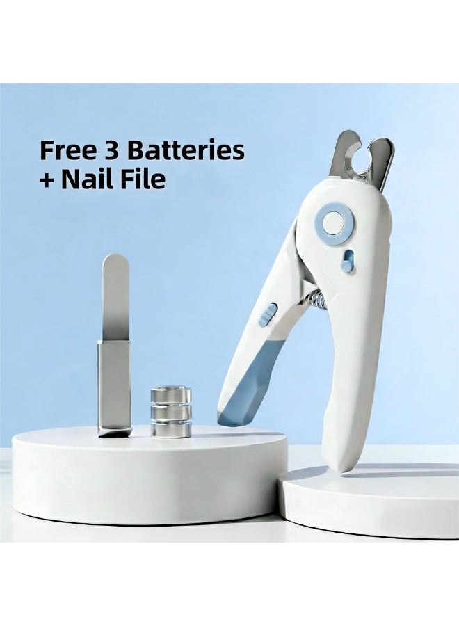 EPET LED Pet Nail Clippers with Quick Sensor Light, Professional Safe Cat Dog Nail Trimmer for Beginners, Prevents Over-Cutting (Blue) - Image 5