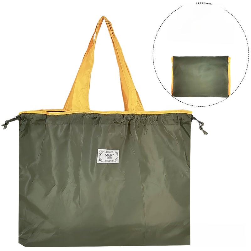 Eco-Friendly Drawstring Shopping Bag Army color + 
