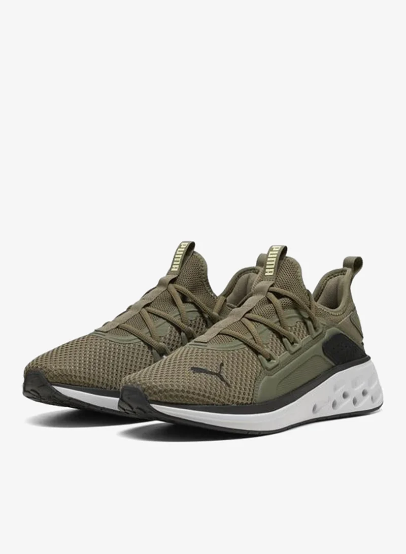 Puma Loden Green-Feather Gray-PUMA Black-Apple Spritz Softride Frequence Street Sneakers Unisex for Men | Best Price UAE