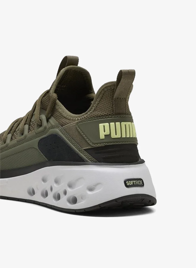 Puma Loden Green-Feather Gray-PUMA Black-Apple Spritz Softride Frequence Street Sneakers Unisex for Men | Best Price UAE