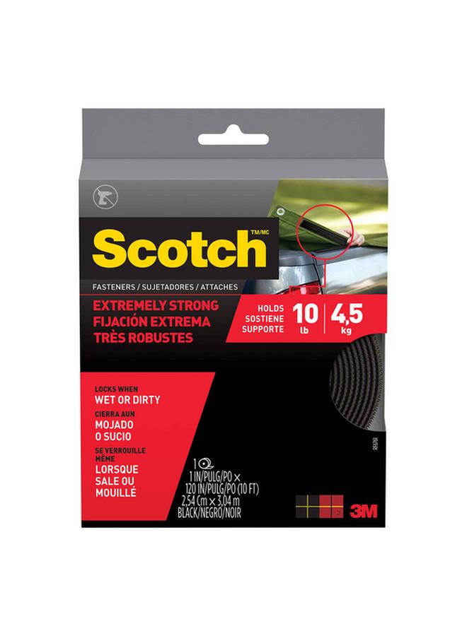Scotch  Heavy Duty Industrial-Grade Reusable Extreme Strong Fasteners Black 1 x 120inch  - Image 2
