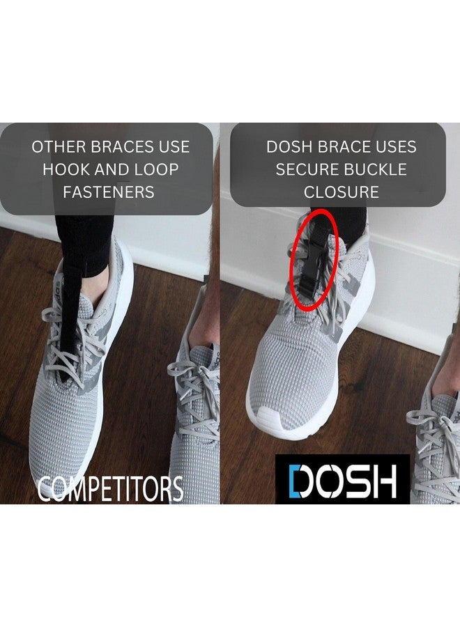 دوش دعامة دوش AFO لتدلي القدم - دعامة لتدلي القدم للمشي - AFO - للجنسين (أسود) - Image 1