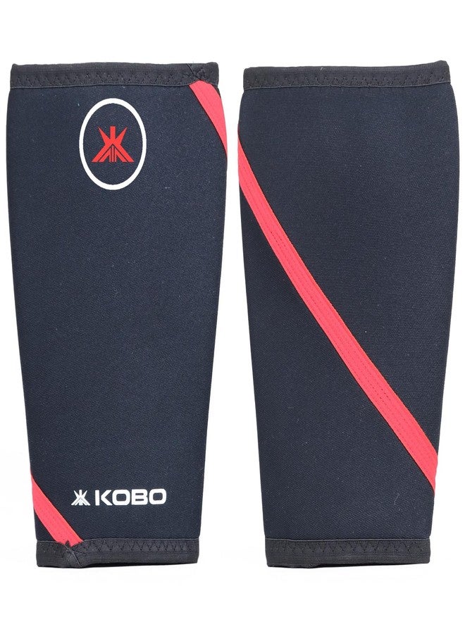 كوبو أكمام ضغط الركبة Kobo 7 مم لدعم الركبة لرفع الأثقال، تمارين القرفصاء في الصالة الرياضية، الجري، ركوب الدراجات، الركض، تخفيف آلام التمرين (المادة: نيوبرين وسباندكس) (صغير) - Image 4