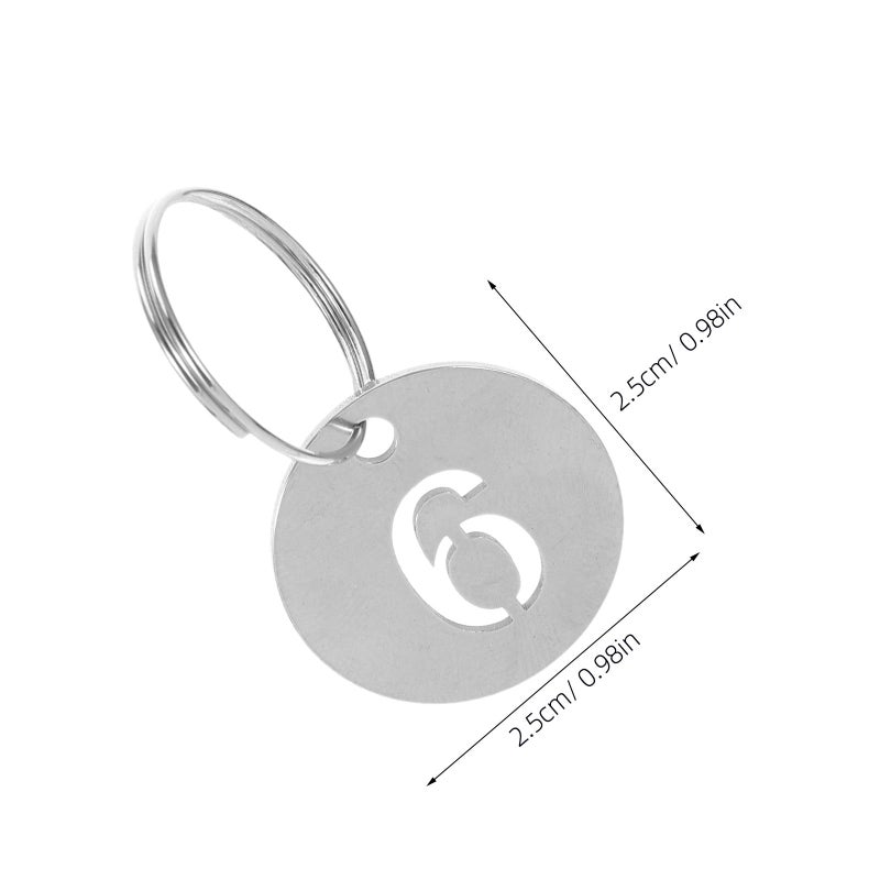 60 Pcs Stainless Steel Numbered Key Tags Hollowed Round Keychains For Office Home Garage Locker Identification - Image 3