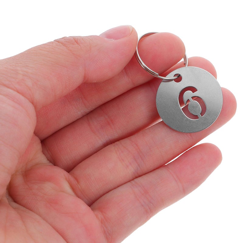 60 Pcs Stainless Steel Numbered Key Tags Hollowed Round Keychains For Office Home Garage Locker Identification - Image 5