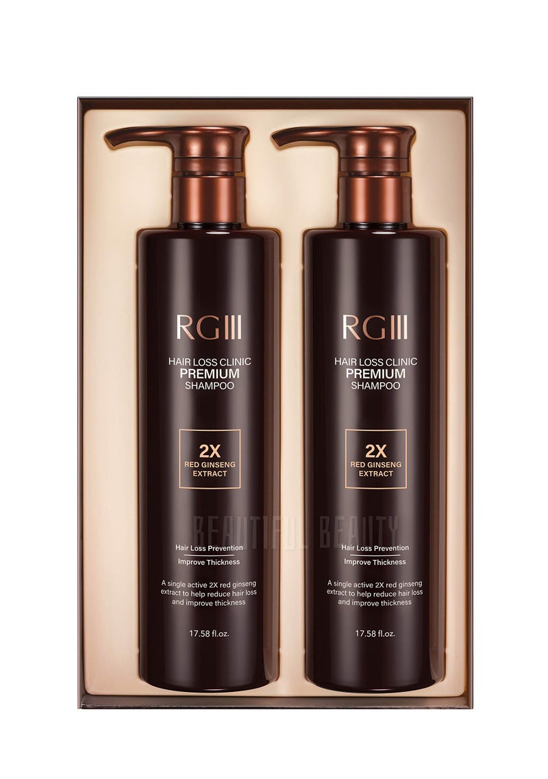RGIII RG3 RGIII PREMIUM HAIR LOSS CLINIC SHAMPOO (TWO BOTTLE SET) - Image 2