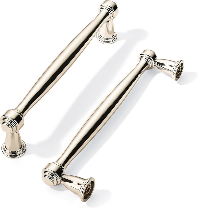 khtumeware 10 Pack Polished Nickel Cabinet Pulls 334 Inch96mm Hole Centers Cabinet Pulls Kitchen Cabinet Hardware for Cupboard Drawer Handles Dresser Pulls - Image 2