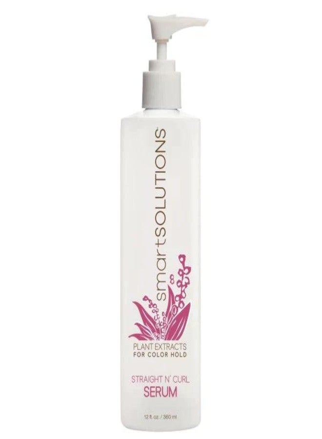 Smart Solutions smartSOLUTIONS Straight N' Curl Serum 12 oz, | Smooths & Straightens | Curves & Curls | Paraben-Free | Plant-based - Image 1