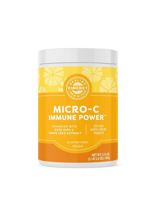 Vimergy Micro-C Immune Power TM * - 500g - 278 Servings - 1000mg/serving - Gentle Form - Antioxidant Phytonutrients - Immune & Nerve Support - Benefits Bone & Cartilage - Gluten-Free - Kosher - Vegan - Image 1