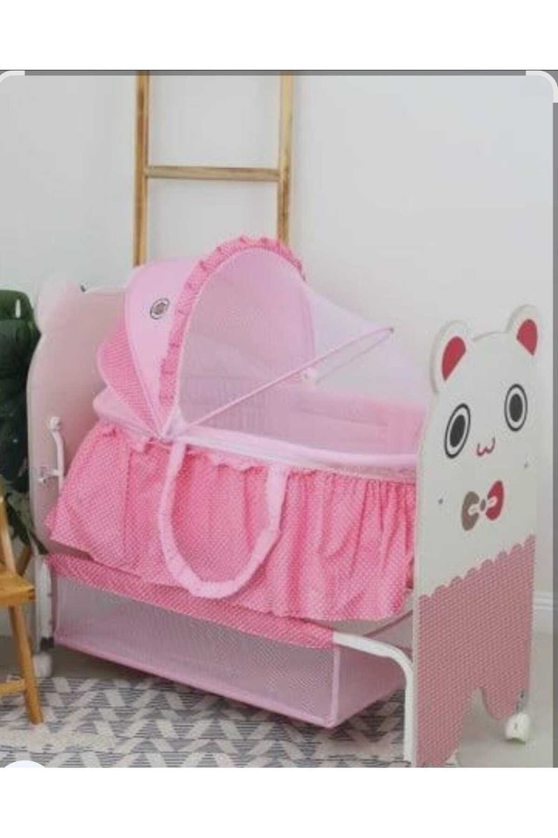 Baby Cot with Mosquito Net and Sunshade