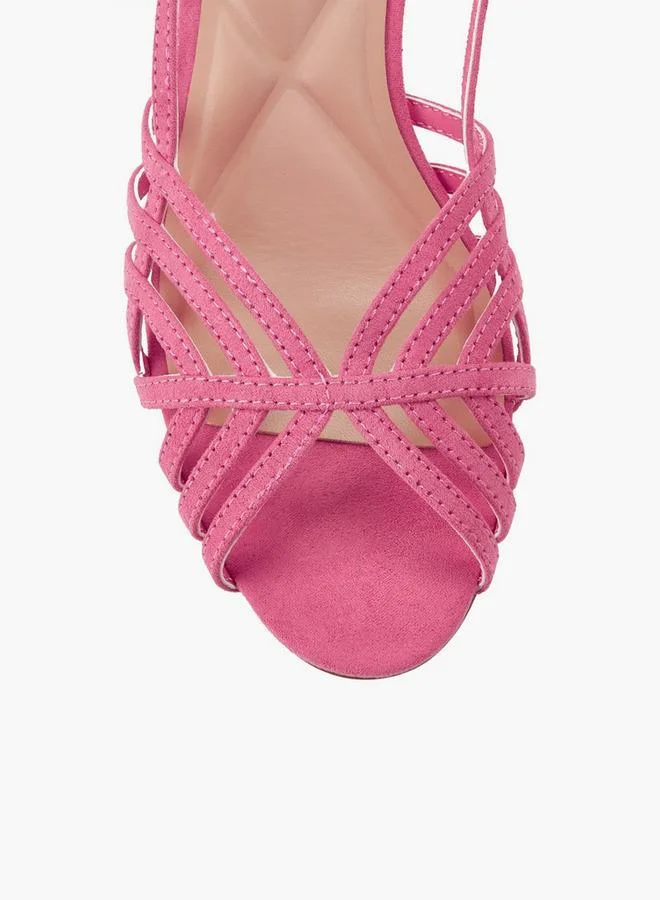 Celeste PINK Women Block Heel Backstrap Sandals for Women | Best Price UAE