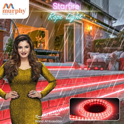 Murphy 2835-120 LED High Lumen Waterproof Indoor Outdoor Home Deorative, Diwali Lights, Rope Pipe Light, Cove Light (120 Led/Mtr) (Red, 5 Meter) - Image 4