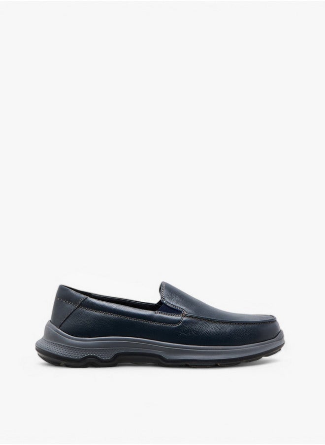 DUCHINI Men's Textured Slip-On Mocassins  - Image 3