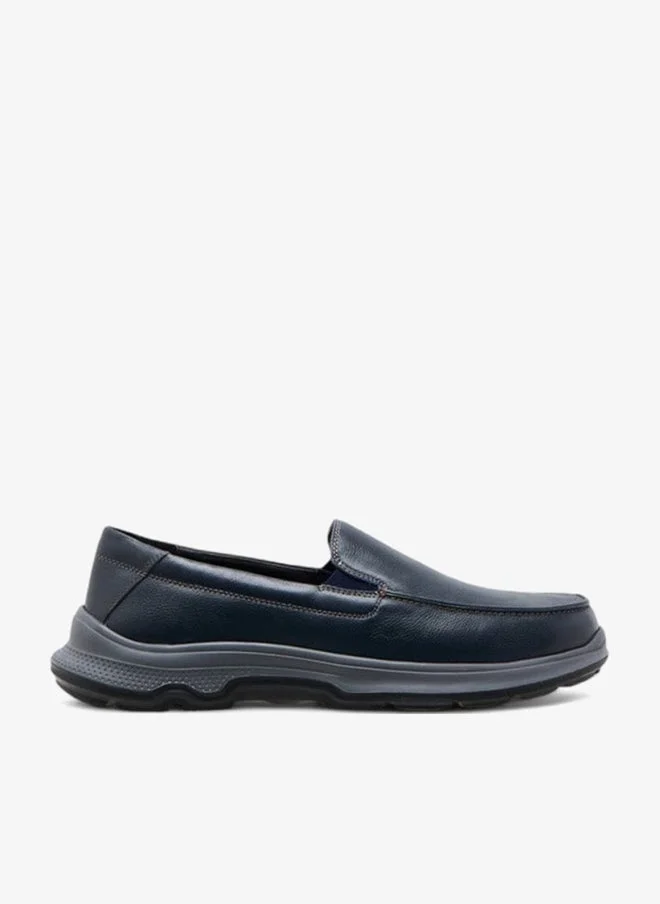 DUCHINI Men's Textured Slip-On Mocassins