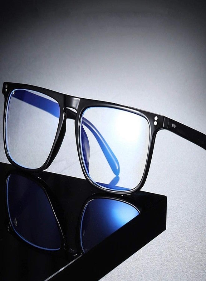 PIRASO Blue Light Blocking Blue Cut Anti-Glare Square Eyeglasses, Robert Downey Jr Frame for Eye Protection from UV by Computer/Tablet/Laptop/Mobile (with Torch and Testing Card) - Image 5