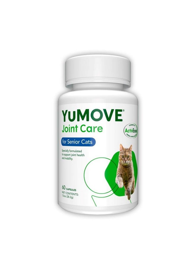 Yumove - Cat Joint Supplement With Glucosamine,Chondroitin, Msm, Omega 3, Hyaluronic Acid, & Green Lipped Mussel  Joint Support Supplement  For Senior Cats 60 Capsules - Image 1
