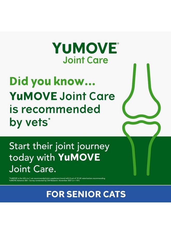 Yumove - Cat Joint Supplement With Glucosamine,Chondroitin, Msm, Omega 3, Hyaluronic Acid, & Green Lipped Mussel  Joint Support Supplement  For Senior Cats 60 Capsules - Image 1