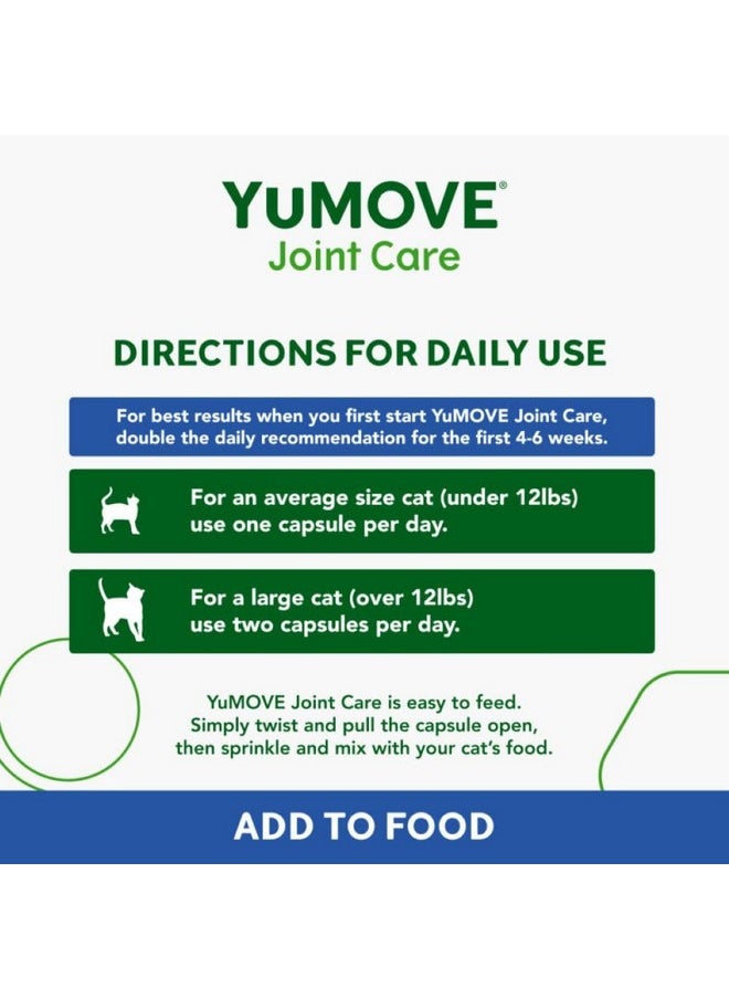 Yumove - Cat Joint Supplement With Glucosamine,Chondroitin, Msm, Omega 3, Hyaluronic Acid, & Green Lipped Mussel  Joint Support Supplement  For Senior Cats 60 Capsules - Image 1