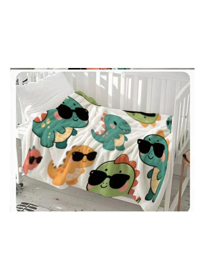 general Children's or student cartoon flannel thin blanket (warm and comfortable, suitable for sleep, games) 100cm*150cm - 485 - Image 3