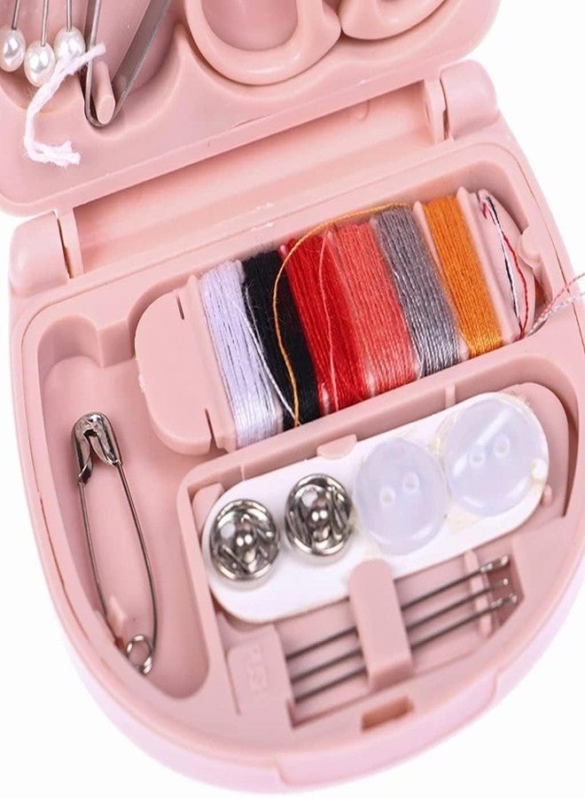 Vichip Mini Travel Sew Kit Beginner Mini Sewing Box Pocket Folding Sewing Kit, with Sewing Needle, Thread, Cutton, Pin, Scissors, Clip, Needle Threader - 1 Pc - Image 3