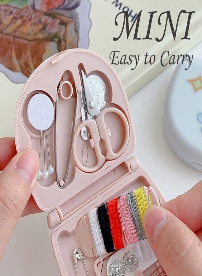 Vichip Mini Travel Sew Kit Beginner Mini Sewing Box Pocket Folding Sewing Kit, with Sewing Needle, Thread, Cutton, Pin, Scissors, Clip, Needle Threader - 1 Pc - Image 4